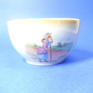 Little Bo Peep Nursery Rhyme Bowl Vintage Germany Porcelain